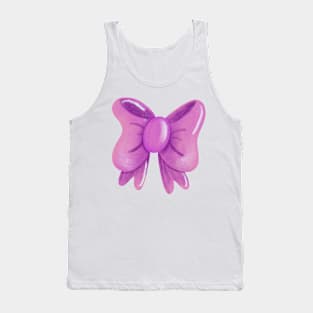 Pink & Purple ribbon Tank Top